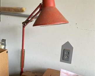 Orange task lamp