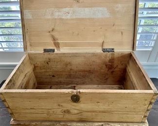 Inside of Small Pine Chest