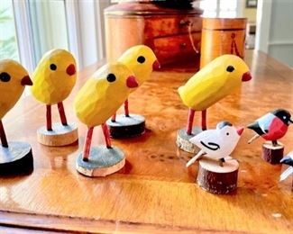 Polish Wood Carved Birds