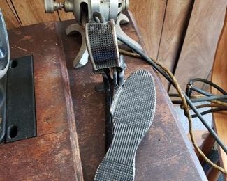 Singer Accessory- Strap to wheel to overdrive the treadle.