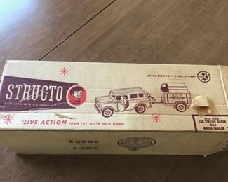 Structo Cub Station Wagon and Horse Trailer box (we have found the station wagon but not the horse trailer yet).