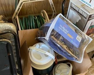hose reel and coolers