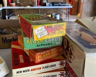 Vintage flash cards