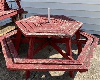 Cedar picnic table