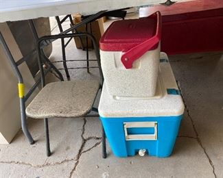 Coolers and MCM child's chair
