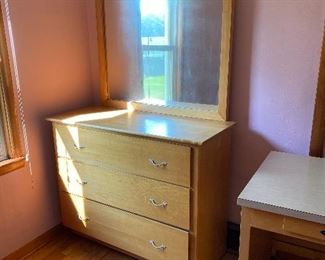 MCM dresser with mirror