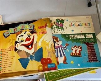 Assortment of record albums