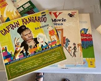 Assortment of record albums