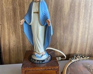 Mother Mary lamp