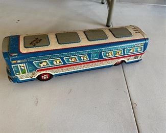 Tin Litho Sight Seeing Bus