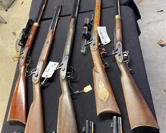 Sixteen BLACK POWDER Guns excellent condition
