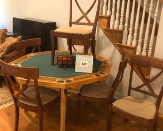Game table/6 chairs