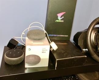 Google Home Mini (2, one new in box), Aorus RGB Fan Commander
