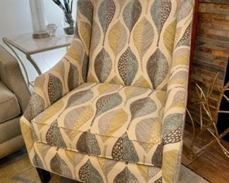 Yellow & Brown Side Chair