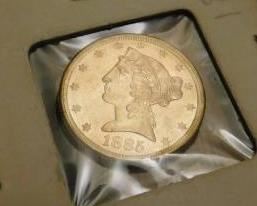 Gold Five Dollar 1885 Coin