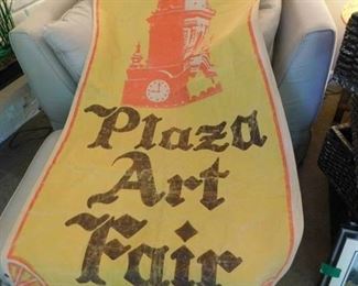Plaza Art Fair 1970's Banner