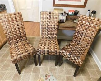 Wicker Chairs (3 ea)