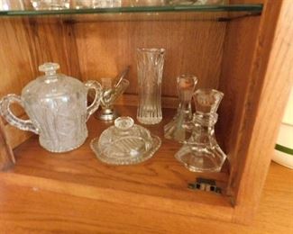 Shelf of Collectable Glassware