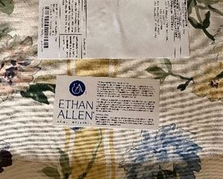 Ethan Allen Wicker Wing Back Chair,