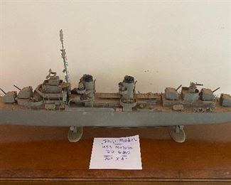 USS Melvin DD 680 Ship Model (36” x 4”),