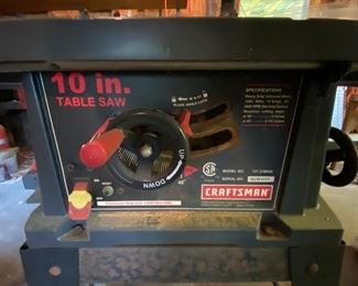 Craftsman 10” Table Saw w/Table (137.218030),