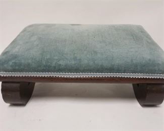 1158	EMPIRE STYLE SCROLL FOOT STOOL, 16 IN X 10 IN X 7 IN HIGH
