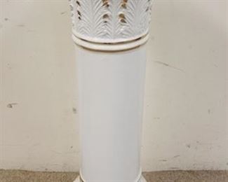 1299	POTTERY PEDESTAL W/GOLD TRIM & ACCENTS, 29 1/2 IN HIGH
