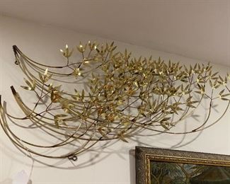 C.Jere Brass Wall Sculpture 1982