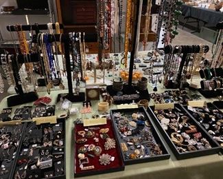 costume jewelry including some sterling silver