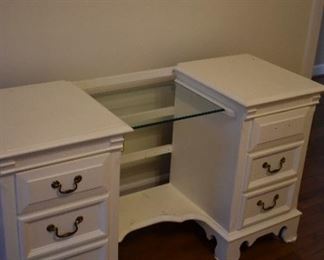 Stanley Make Up Desk Painted White
