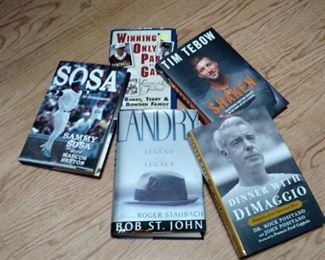 Books by and about great sports figures.