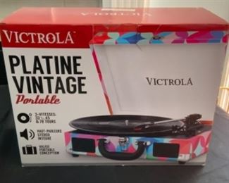 Vicdrola Platine Vintage Victoria never been used or out of the box