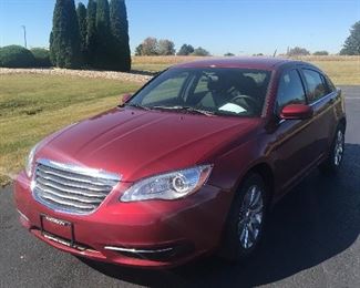 **FOR SALE **

2013 Chrysler 200 Touring 
4 door sedan 
Less than 50,000 miles 
Automatic transmission 

$10,995

Clean, smoke free, pet free home. 
Tires are in great shape. 
Second owner, purchased it at 37,350 miles 
Maintained well and drives great. 

Cashiers check or cash only, WILL NOT finance or trade. 

Clear title, ready for a new home!