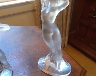 Signed Lalique nude