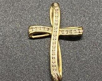 10k Yellow Gold Cross