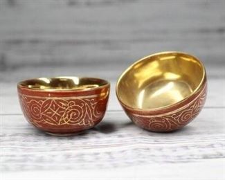 Vintage Japanese Kutani Porcelain Sake Cups