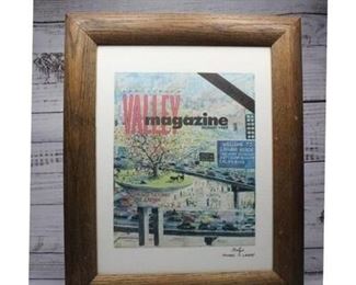 Framed and Signed Michael J. Lavery Valley Magazine Cover Print