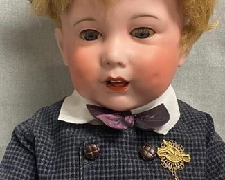 Vintage SFBJ 251 Paris Boy Bisque Composite Doll