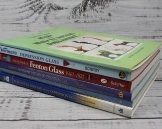 6 Collectible Glass Reference Guide Books