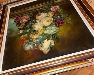Collectible signed framed oil paintings