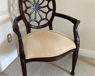 Carved Wooden Arm Chair
