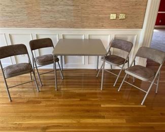 Folding  Card Table and Chairs