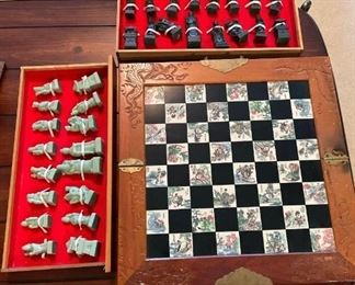 Onyx Jade Chinese Chess Set