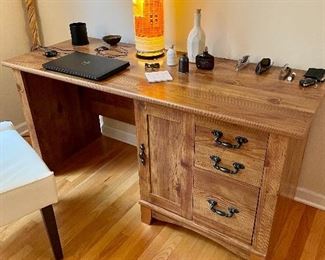 Rustic Wood desk gives you the space you need to get all your work done.
