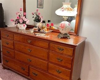Solid wood Dresser, Gone with the Wind Lamp