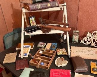 Lovelady Tx Centennial Book, Vintage School Bell, Swamp Fever Tonic Bottle