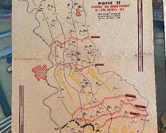 WWII 97th Infantry Division Map Closing of the Rhur Pocket 1945 Germany Phase II