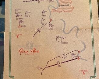 WWII 97th Infantry Division Map Closing of the Rhur Pocket 1945 Germany First Phase 