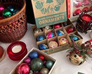 Vintage Shiny Brite Ornaments, Vintage Ornaments 