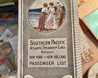 1912 Southern Pacific Steamship Passenger List